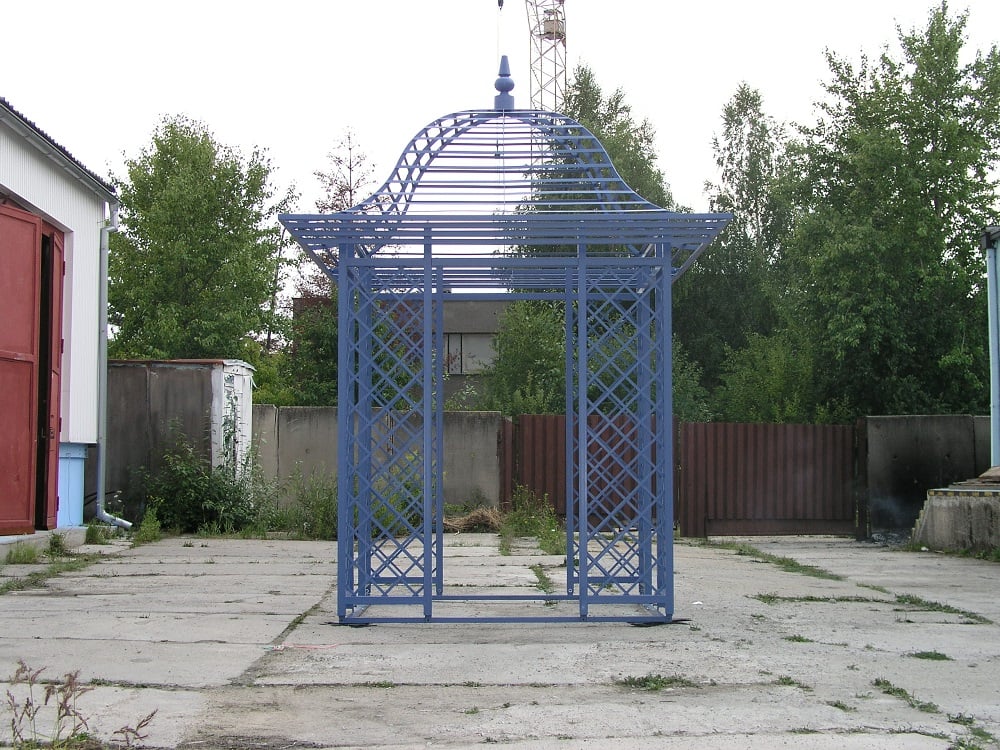 Oceľový altánok z realizácie Nexo Steel